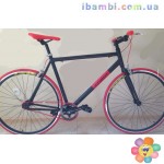 Велосипед Azimut Fix Gear bike-1 28" черно красный